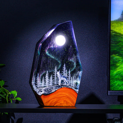 Aurora Borealis HUSKY Night Light