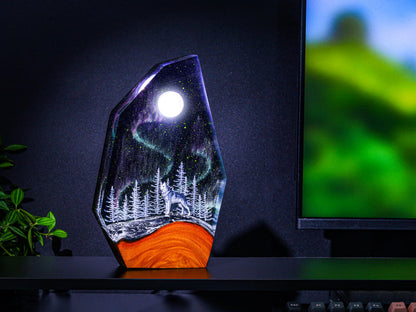 Aurora Borealis HUSKY Night Light