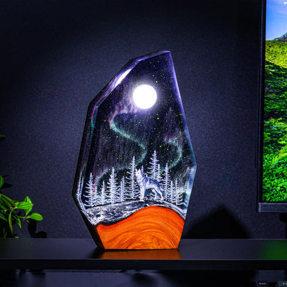 Aurora Borealis HUSKY Night Light