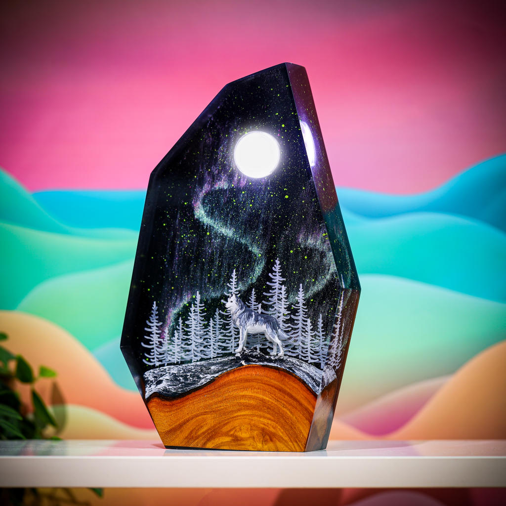 Aurora Borealis HUSKY Night Light