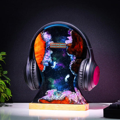 Custom Galaxy Headphone Stand & Night Light
