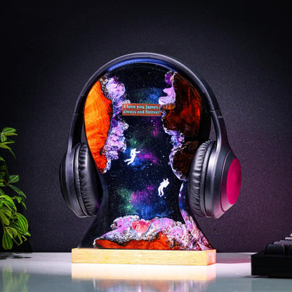 Custom Galaxy Headphone Stand & Night Light