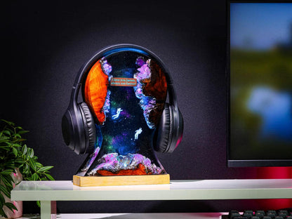 Custom Galaxy Headphone Stand & Night Light