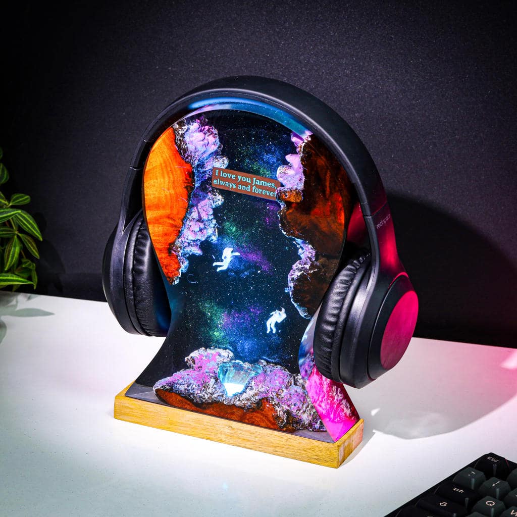 Custom Galaxy Headphone Stand & Night Light