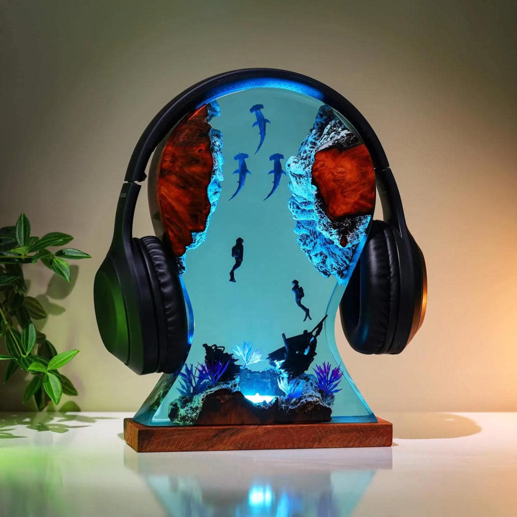 Hammerhead Shark Headphone Stand & Night Light