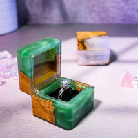 Square Epoxy Resin Engagement Ring Box - image 8