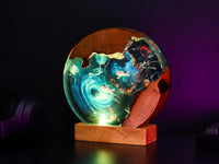 Interstellar Astronaut entering into the Black hole Night Light - image 5