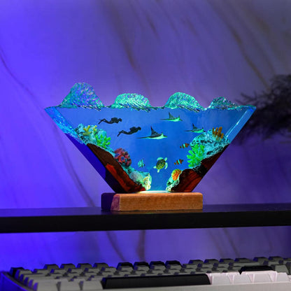 Manta Rays and Diver Night Lights Ver 3