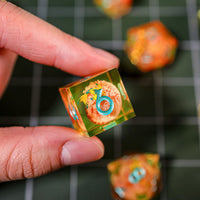 Orange Koi Resin DnD Dice - image 8