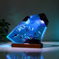Orca and divers night light