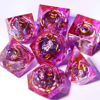 Pink Astronaut Resin DnD Dice - image 11