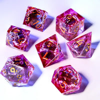 Pink Astronaut Resin DnD Dice - image 12