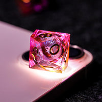 Pink Astronaut Resin DnD Dice - image 7