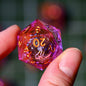 Pink Astronaut Resin DnD Dice