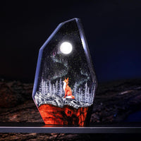 Red Fox in the Winter Night Light - image 7