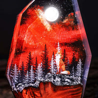 Red Fox in the Winter Night Light - image 12