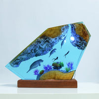 Seal Swimming Epoxy Lamp - image 4