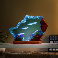 Swimming Axolotl Epoxy Lamp - image 2