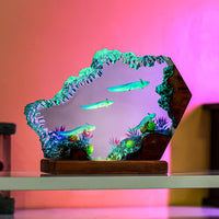 Swimming Axolotl Epoxy Lamp - image 1