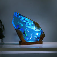 Swimming Axolotl Epoxy Lamp Ver 2 - image 1