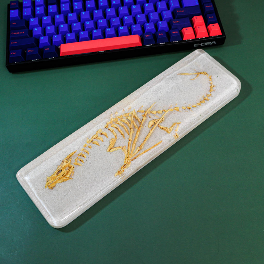 Fossil Dragon Keyboard Wrist Rest