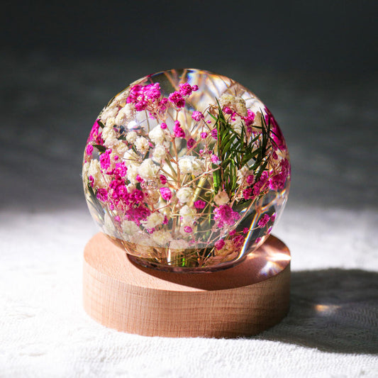 Baby's Breath Flower Epoxy Night Light