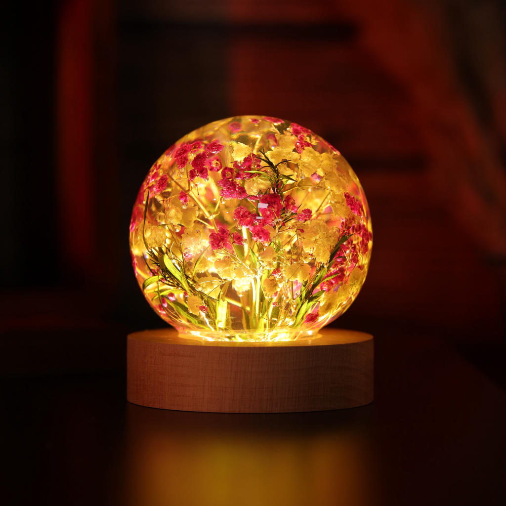 Baby's Breath Flower Epoxy Night Light