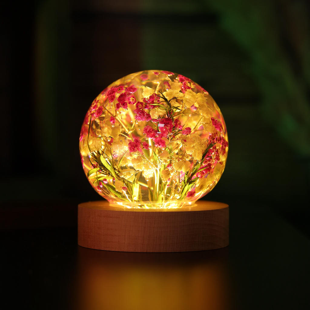 Baby's Breath Flower Epoxy Night Light