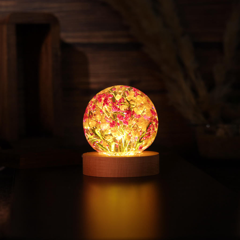 Baby's Breath Flower Epoxy Night Light