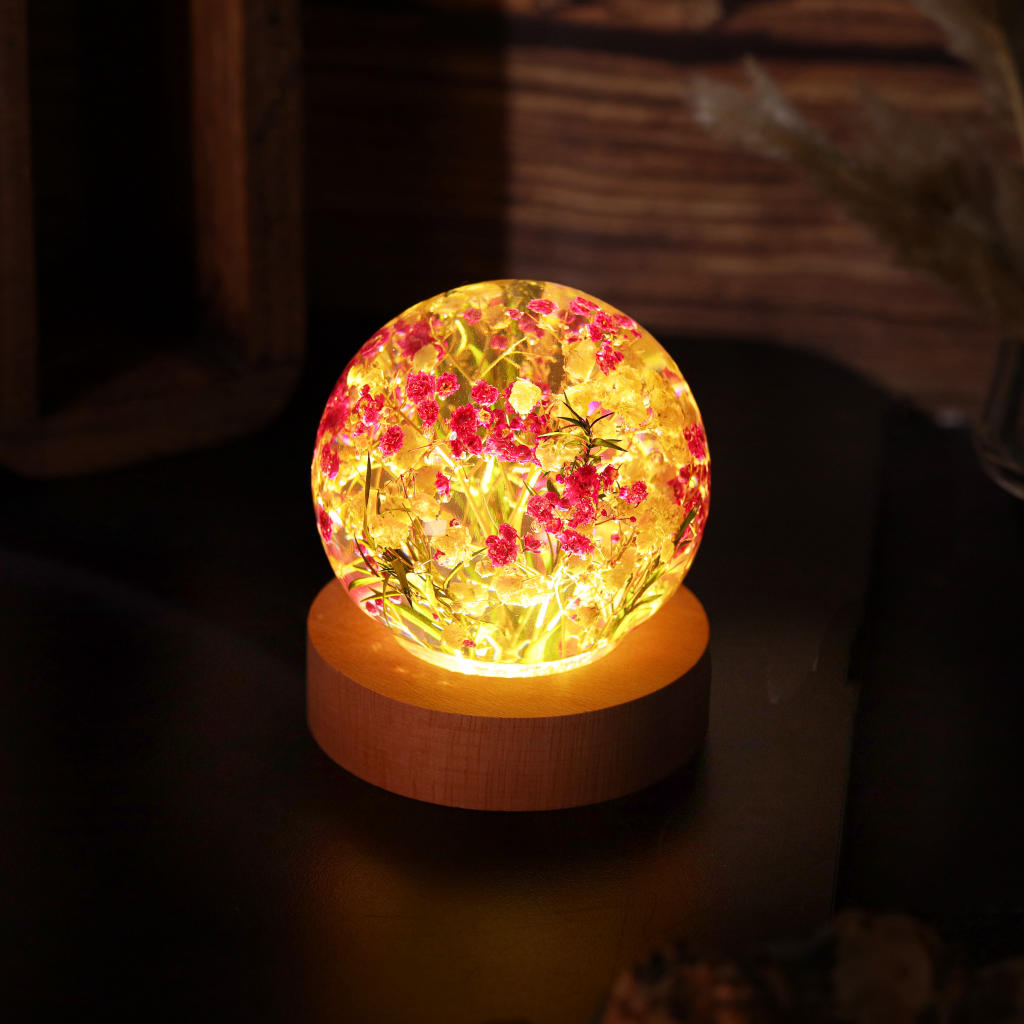 Baby's Breath Flower Epoxy Night Light