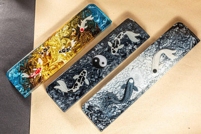 Black Yin Yang Resin Wrist Rest