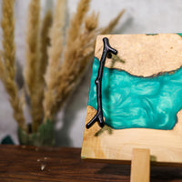 Blue Walnut Epoxy Resin Cheese Tray - image 6