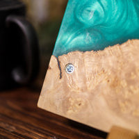 Blue Walnut Epoxy Resin Cheese Tray - image 8