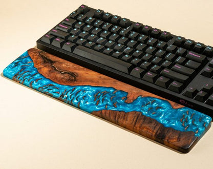 Blue wrist rest