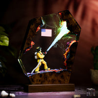 Firefighter Resin Lamp - image 11