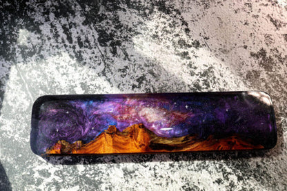 Galaxy resin and wood wrist rest