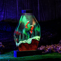 Fox in Aurora Borealis Night Lamp Ver 2 - image 1