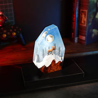 Reindeer in a Winter Forest Lamp - image 6