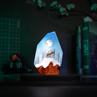 Reindeer in a Winter Forest Lamp - image 8