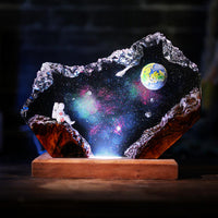 The Earth and Astronaut Epoxy Lamp Ver 2 - image 1