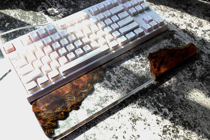 Translucent Resin and Wood wrist rest