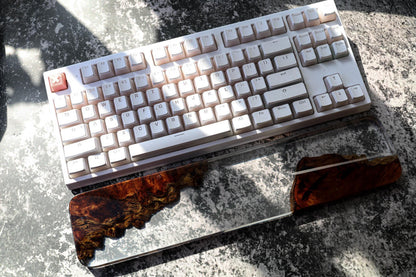 Translucent Resin and Wood wrist rest