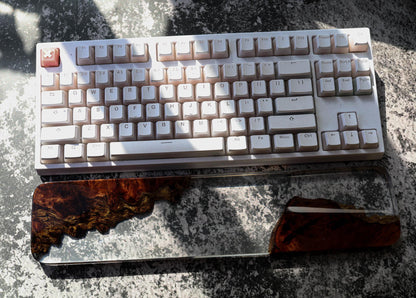 Translucent Resin and Wood wrist rest