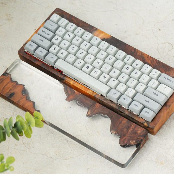 Translucent Resin and Wood wrist rest
