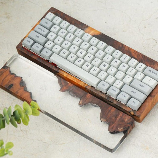 Translucent Resin and Wood wrist rest