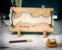 White Walnut Epoxy Resin Cheese Tray - image 3