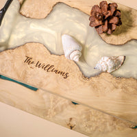 White Walnut Epoxy Resin Cheese Tray - image 10