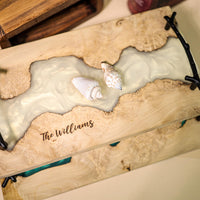 White Walnut Epoxy Resin Cheese Tray - image 7